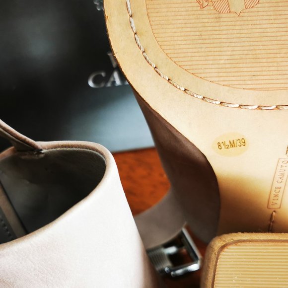 Vince Camuto Leather Sling back Close toed Bootie 8.5 - Picture 3 of 5